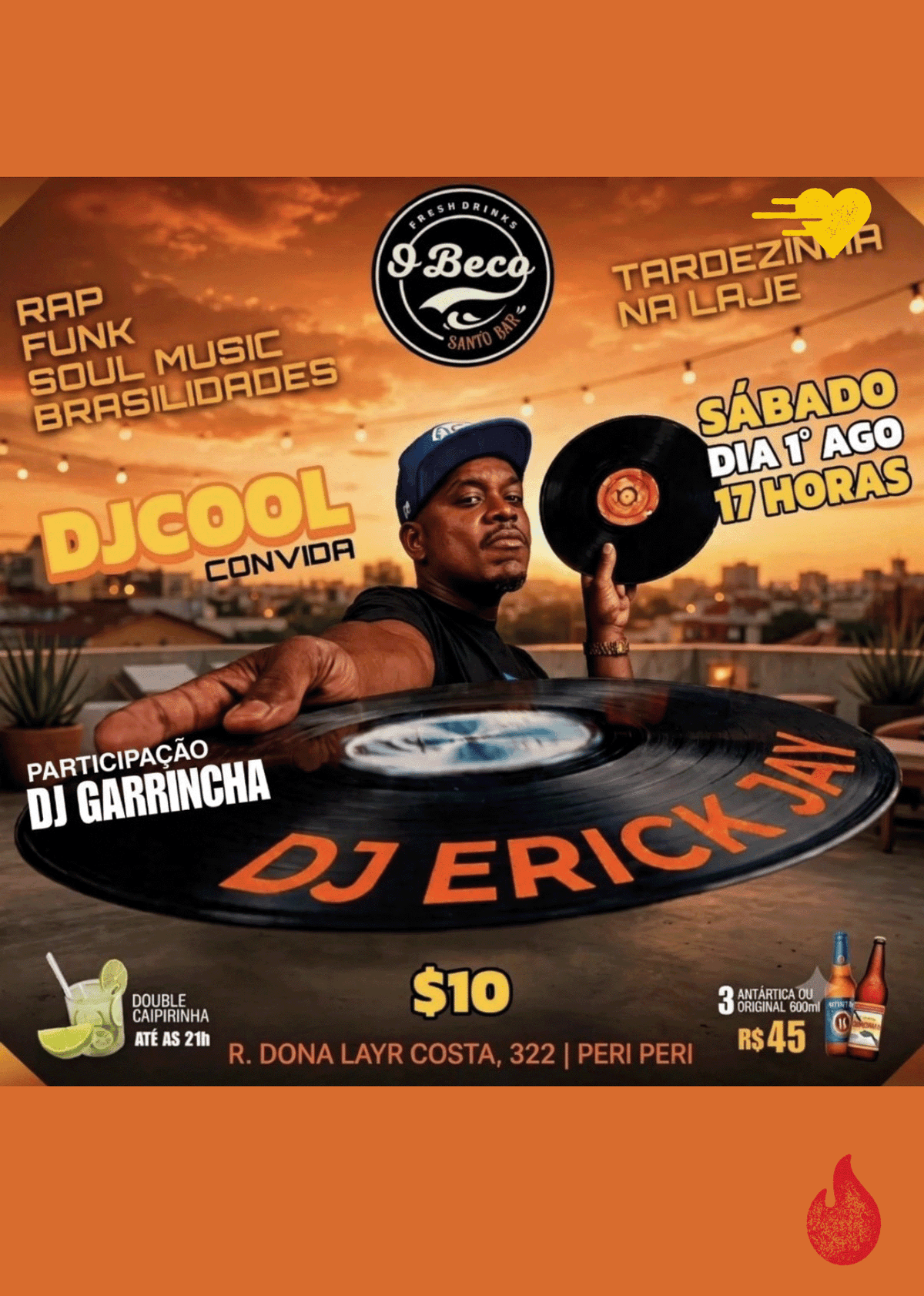 São Paulo, 01.08.26 [TDR®]: Tardezinha na Laje: A Celebration of Diaspora Sound with Djcoolmarco, Erick Jay & DJ Garrincha