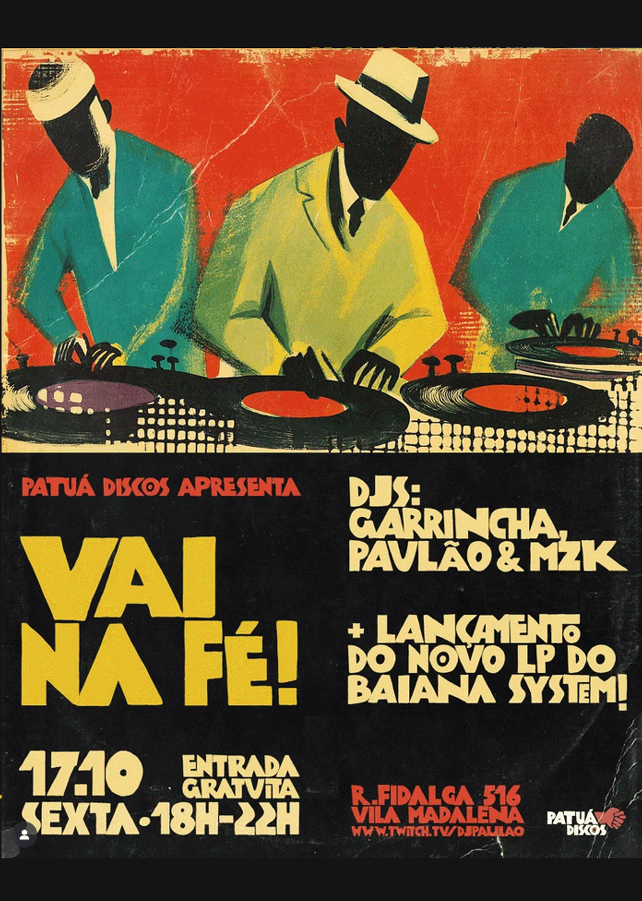 Patuá Discos Vai na Fé & Tropical Diaspora Record®  Release Party | 17.10.