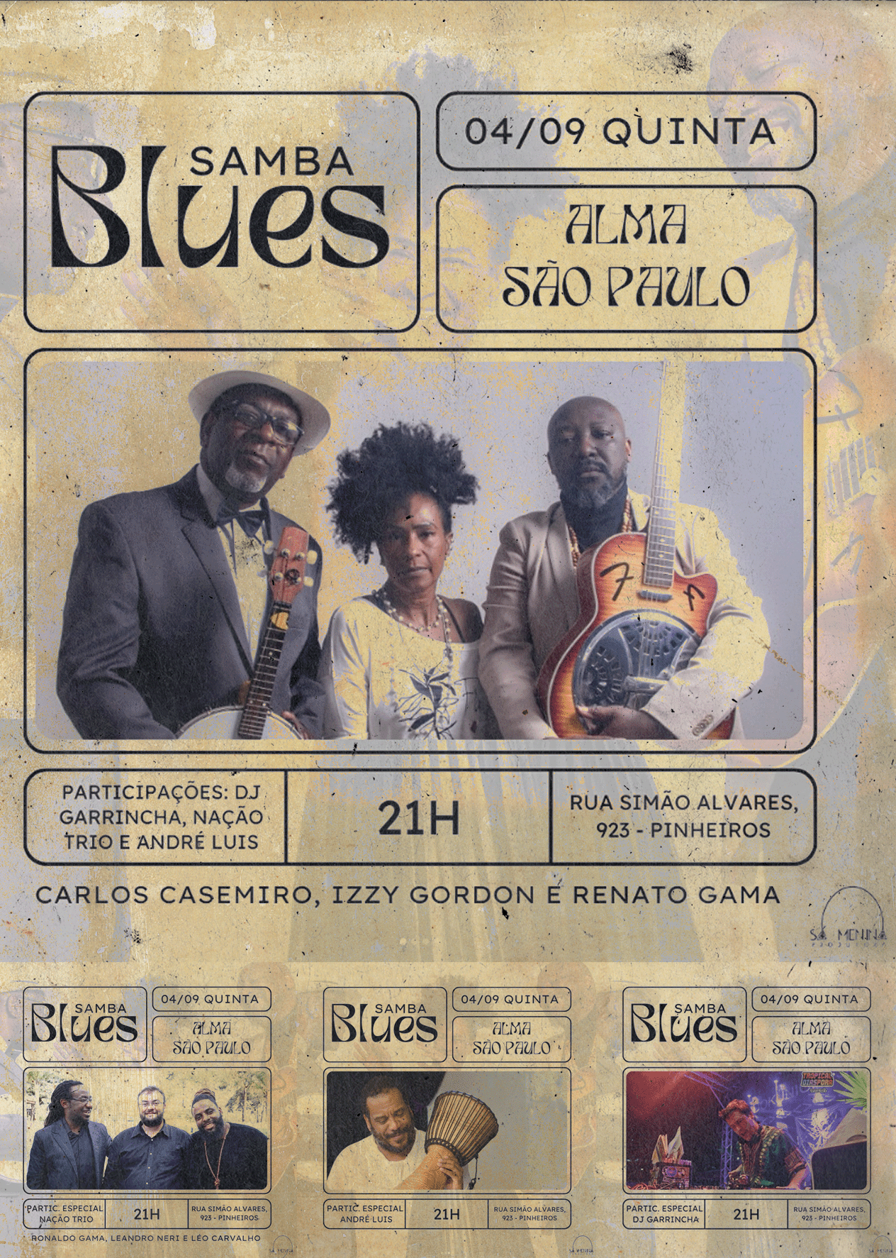 IZZY GORDON, CARLOS CASEMIRO E RENATO GAMA NO ALMA SÃO PAULO | 04.09