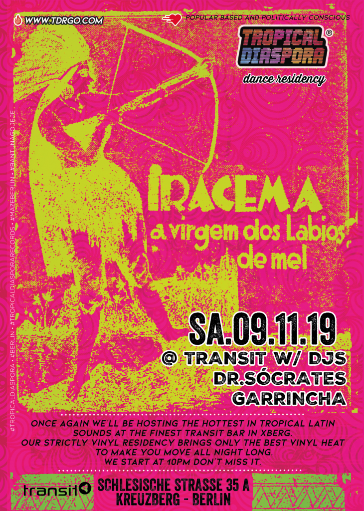 Tropical Diaspora Dance Residency Nov. 09/11/2019 @ 10:00 - 10/11/2019 @ 05:00 CET