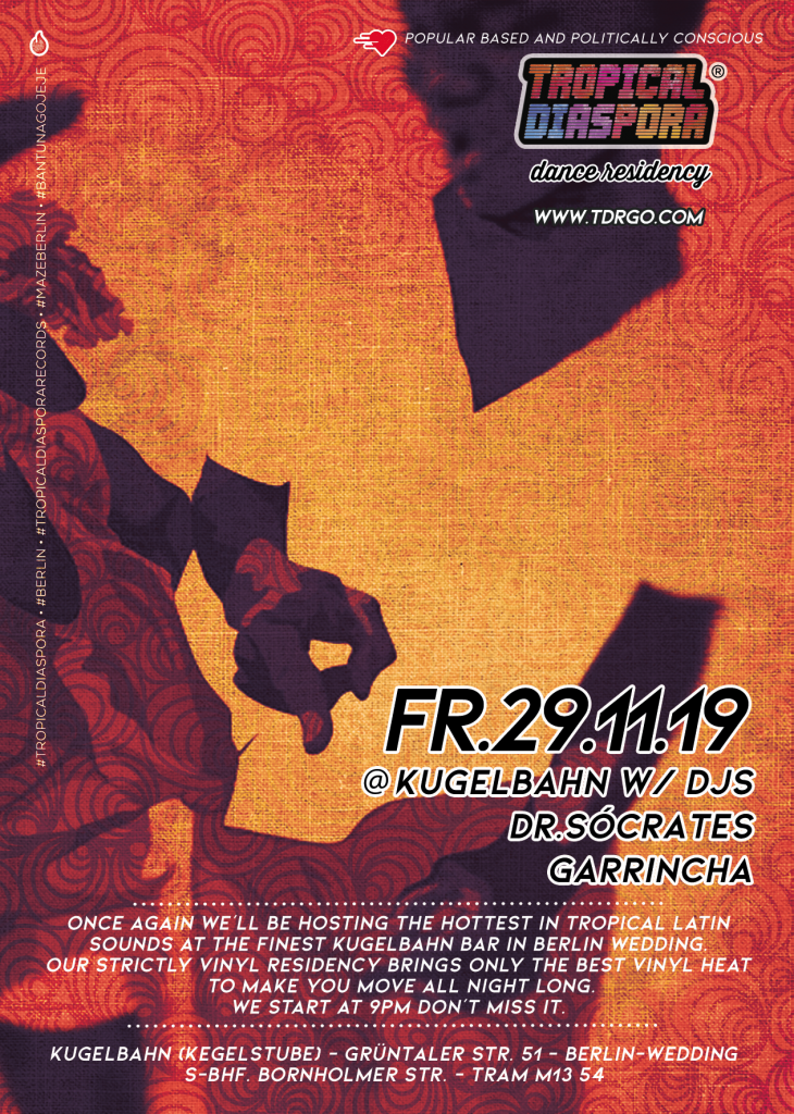 Tropical Diaspora Dance Residency Nov. 29/11/2019 @ 21:00 - 30/11/2019 @ 05:00 UTC+1 | Free