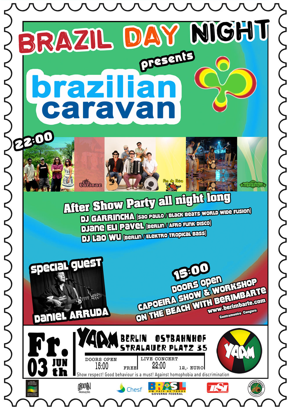 Fr. 03.06.11 BRAZIL DAY NIGHT &amp; YAAM Berlin Live: Eta Carinae / Rivotrill / Fim De Feira