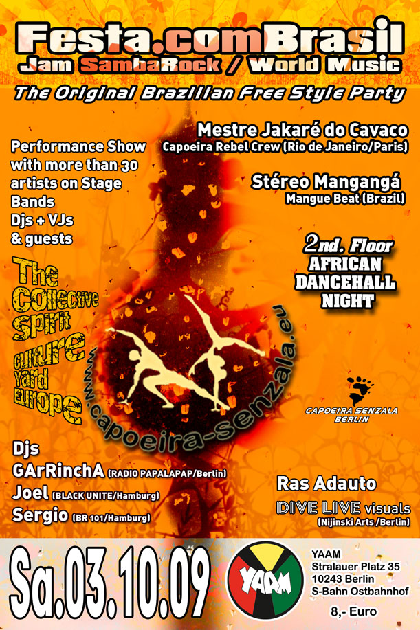 Fr. 03.10.09 - Welcome To JamSambaRock @ World/Musica-Festa.comBrasil