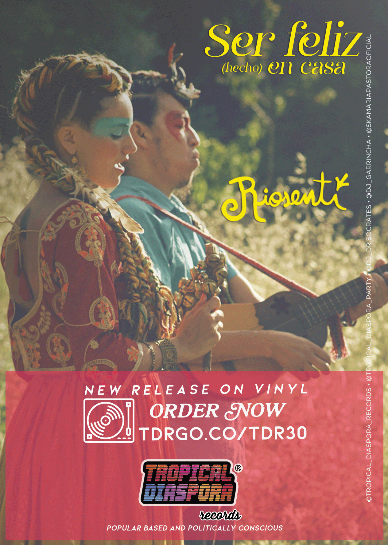 Tropical Diaspora Records to Release Riosentí's 'Ser Feliz' on Limited Vinyl