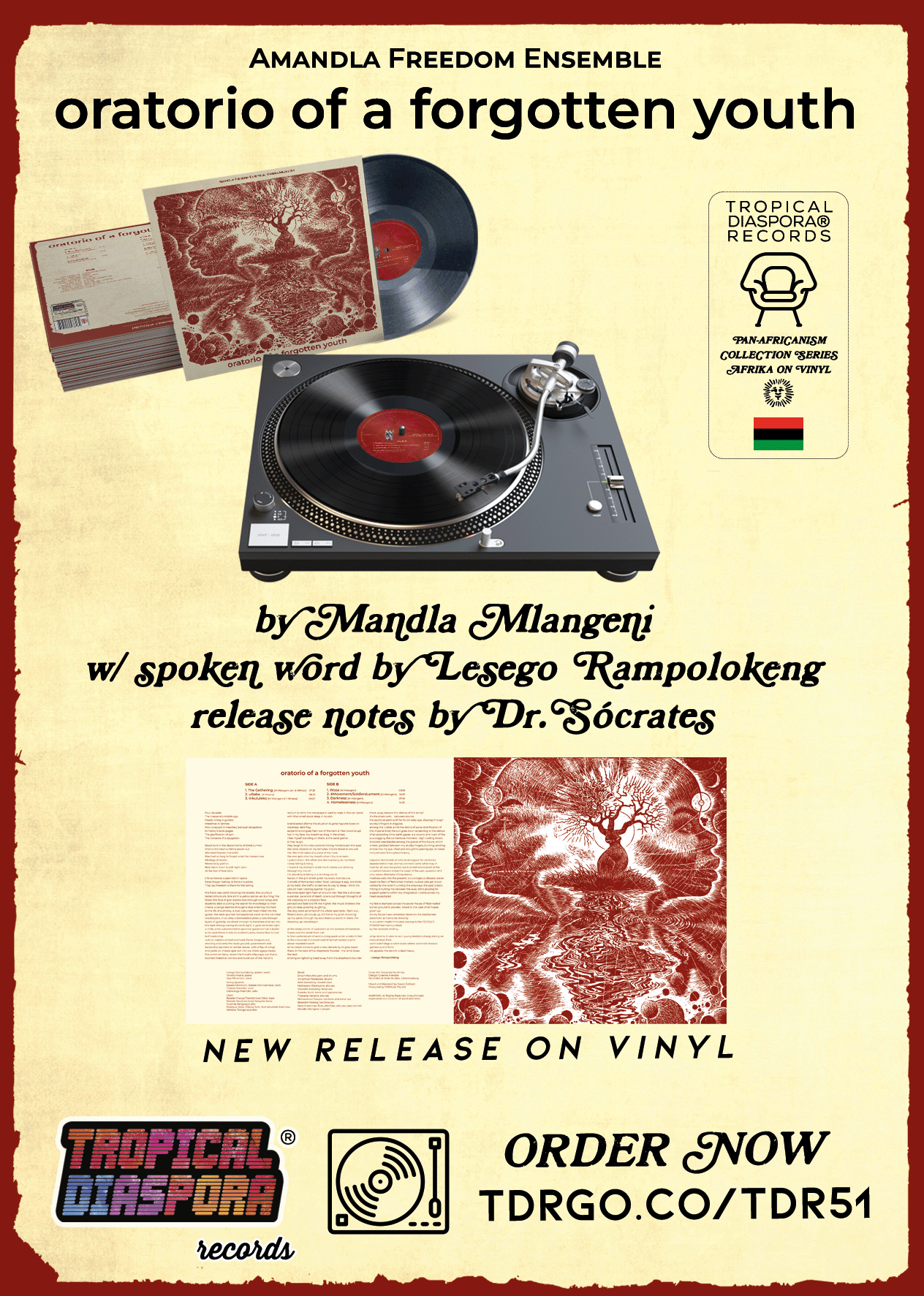 Amandla Freedom Ensemble • Oratorio Of A Forgotten Youth by Dr.Sócrates