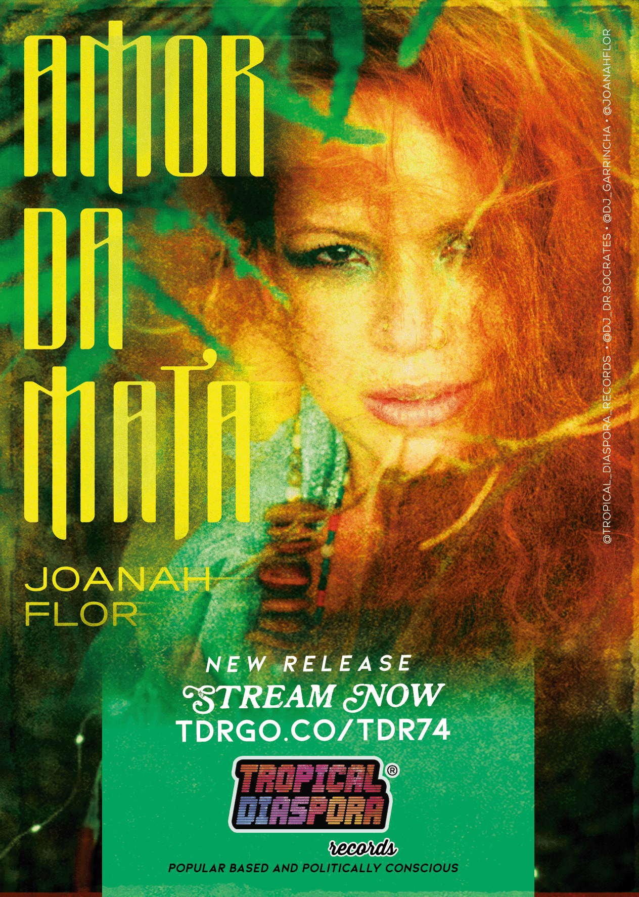 Berlin, Olida, Nov. 11 (TDR®): Tropical Diaspora® Records presents new release on all platfoorms : Joanah Flor Releases Powerful New Single and Video "Amr Da Mata,"