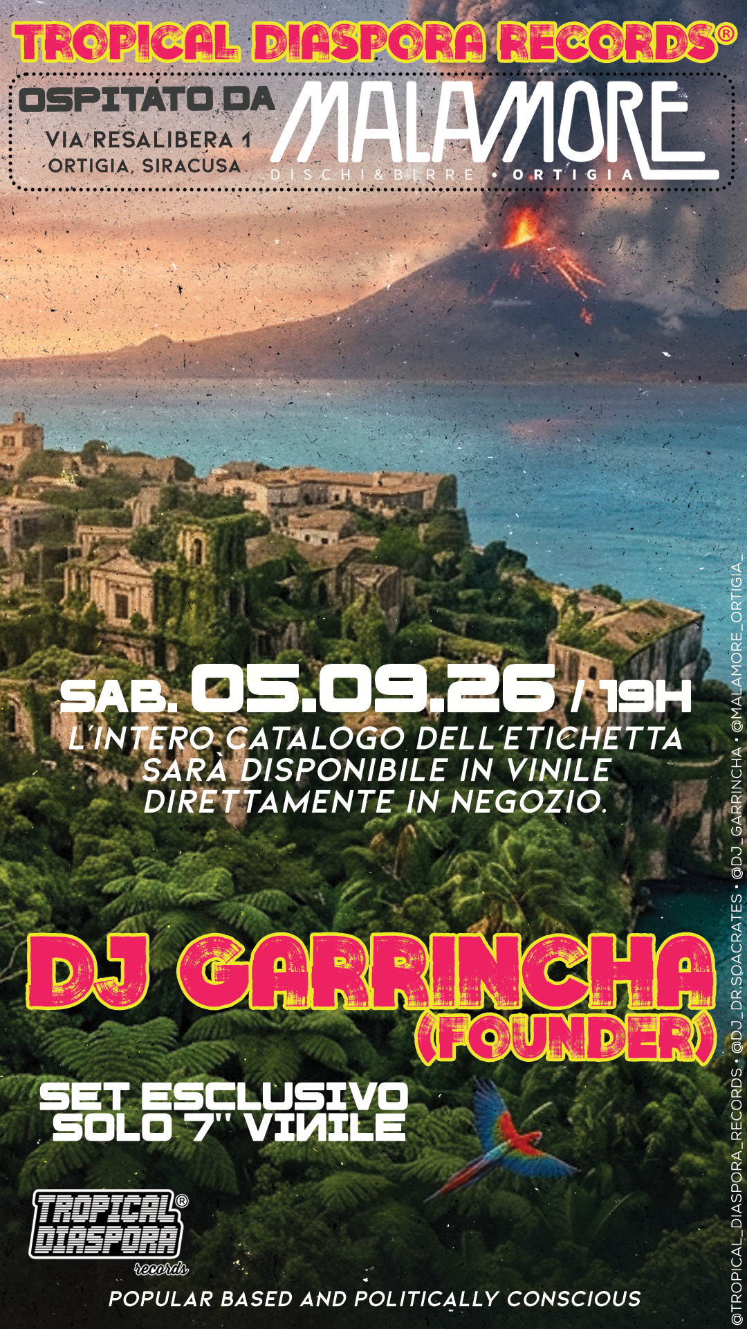 Ortigia, Siracusa, Sicily, Italy, 05.09.26 [TDR®]: TROPICAL DIASPORA RECORDS LANDS AT MALAMORE – ORTIGIA, Siracusa, Italy
