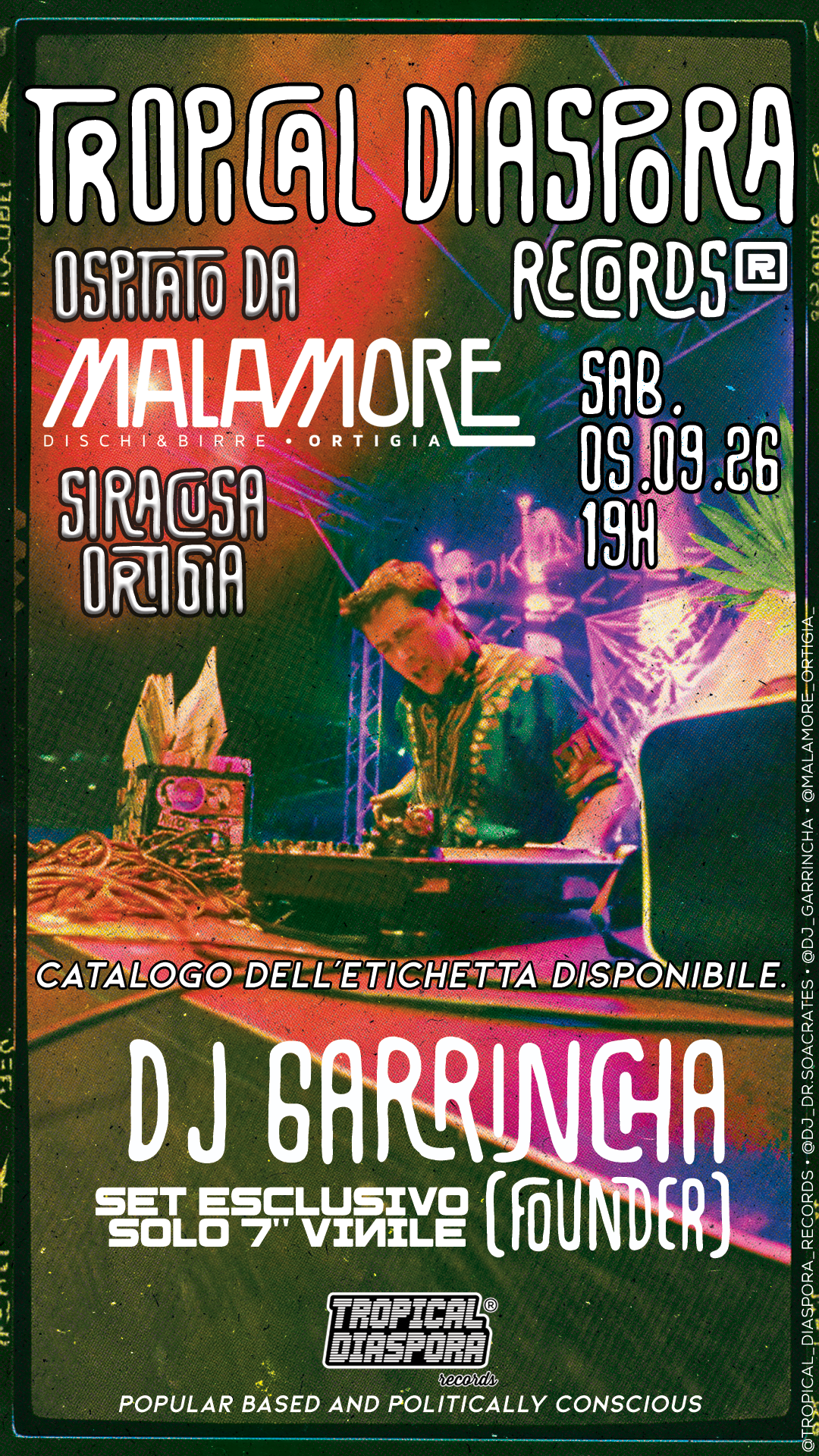 Ortigia, Siracusa, Sicily, Italy, 05.09.26 [TDR®]: TROPICAL DIASPORA RECORDS LANDS AT MALAMORE – ORTIGIA, Siracusa, Italy