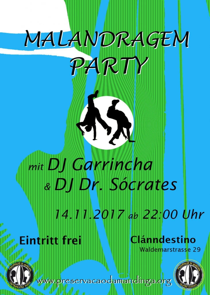 Djs Dr.Sócrates & Garrincha @ Malandragem Party 2017 15/10/2017 @ 08:00 - 17:00 CEST