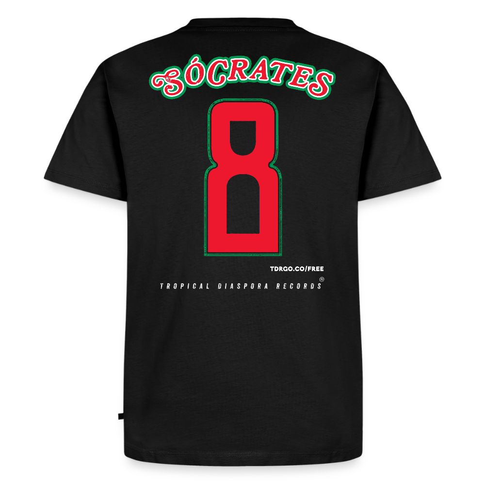 Sócrates #8 Jersey - Men's T-Shirt - O Doutor (Pan-African Edition) - black