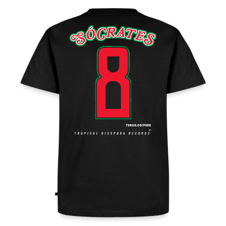 Sócrates #8 Jersey - Men's T-Shirt - O Doutor (Pan-African Edition) - black