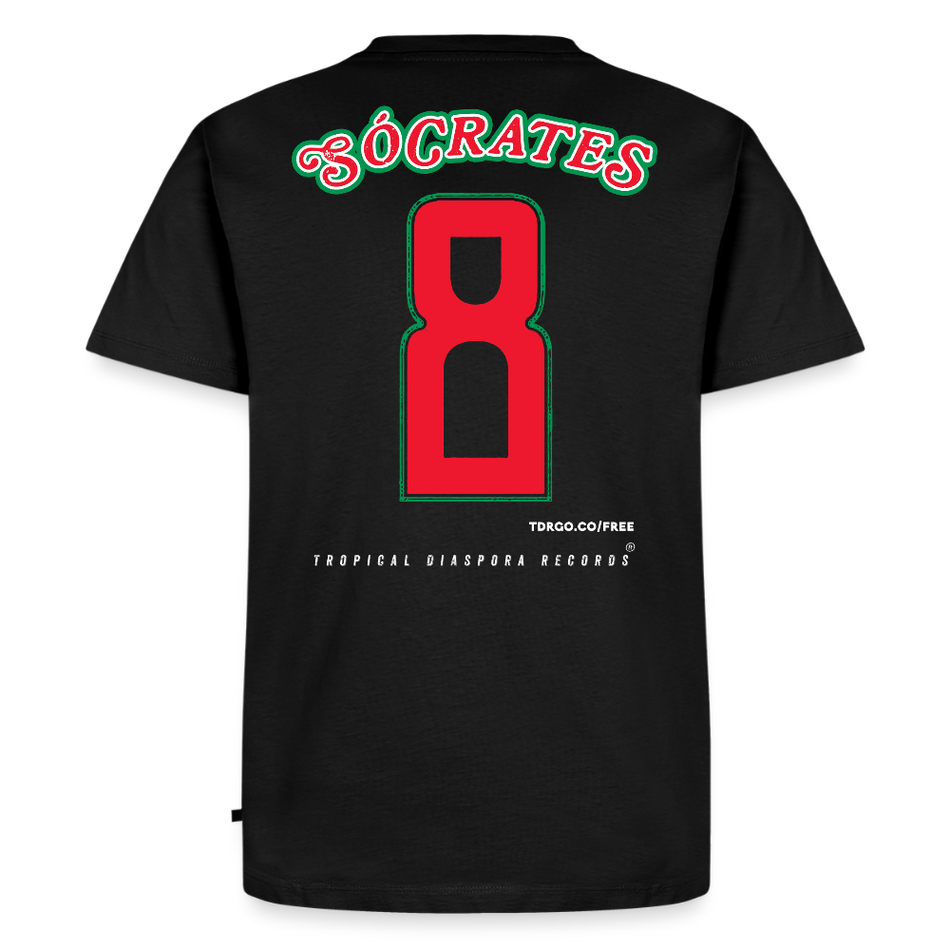 Sócrates #8 Jersey - Men's T-Shirt - O Doutor (Pan-African Edition) - black