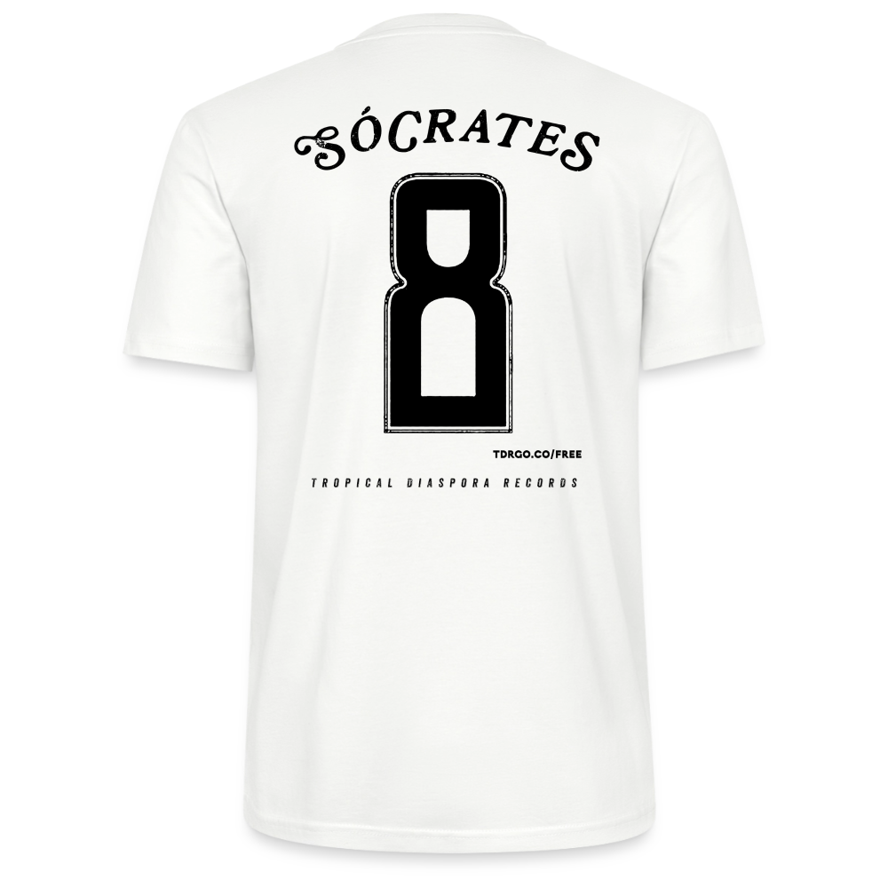 Sócrates #8 (Traditional Black Edition) White Jersey - white
