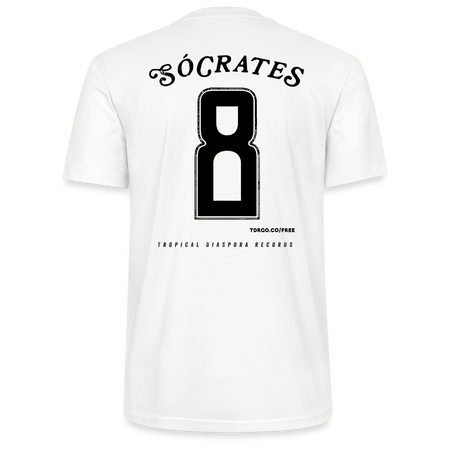 Sócrates #8 (Traditional Black Edition) White Jersey - white
