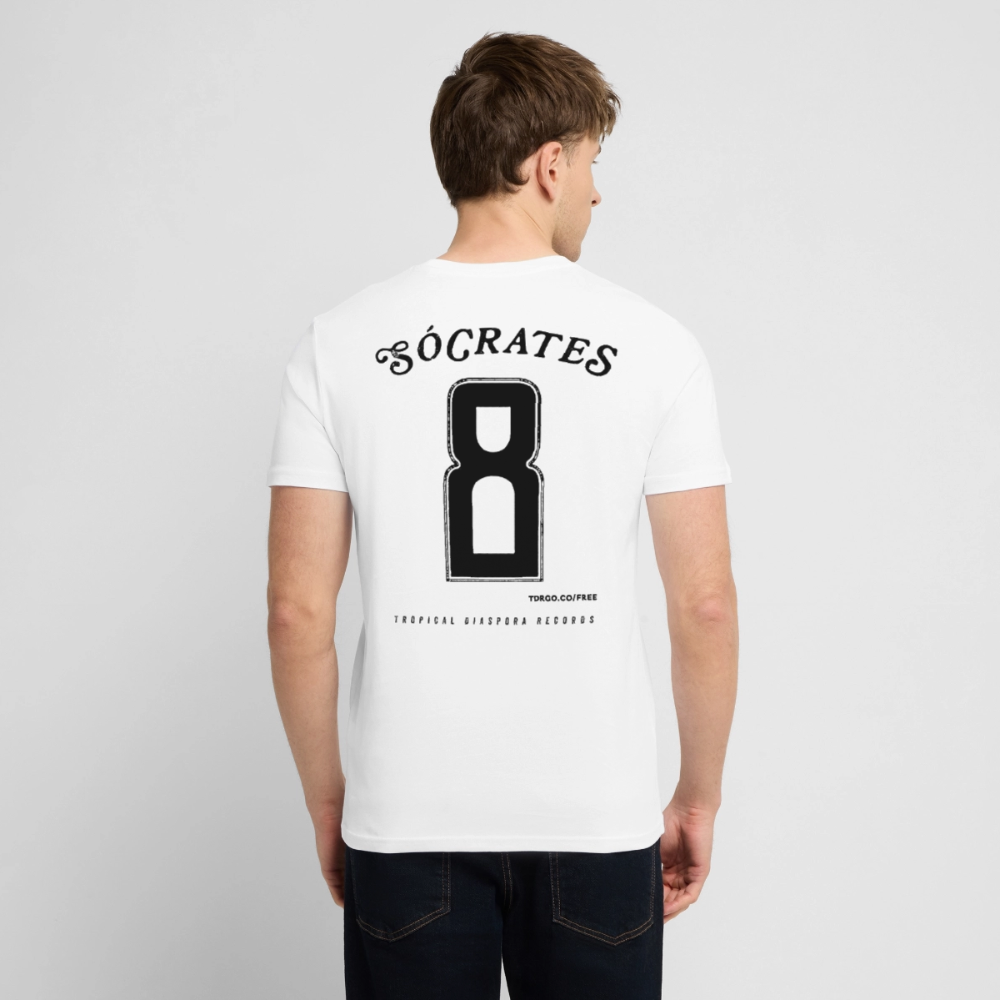 Sócrates #8 (Traditional Black Edition) White Jersey - white