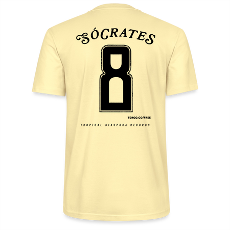 Sócrates #8 (Traditional Black Edition) White Jersey - cream
