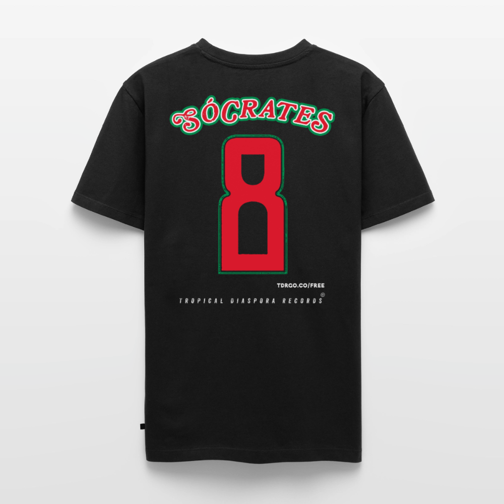 Sócrates #8 Jersey - Men's T-Shirt - O Doutor (Pan-African Edition) - black