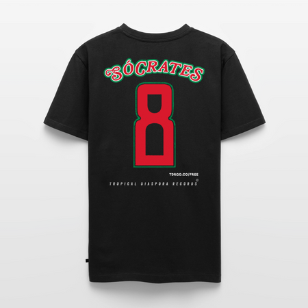Sócrates #8 Jersey - Men's T-Shirt - O Doutor (Pan-African Edition) - black