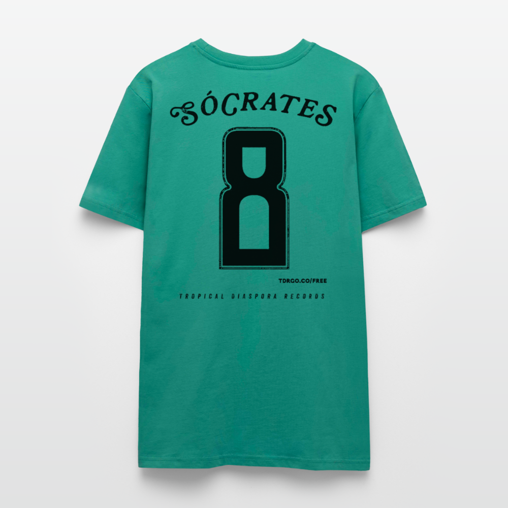Sócrates #8 (Traditional White Edition) White Jersey - blue-green