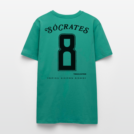 Sócrates #8 (Traditional White Edition) White Jersey - blue-green