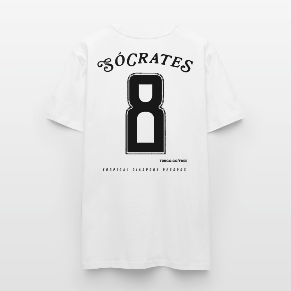 Sócrates #8 (Traditional Black Edition) White Jersey - white