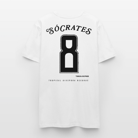 Sócrates #8 (Traditional Black Edition) White Jersey - white