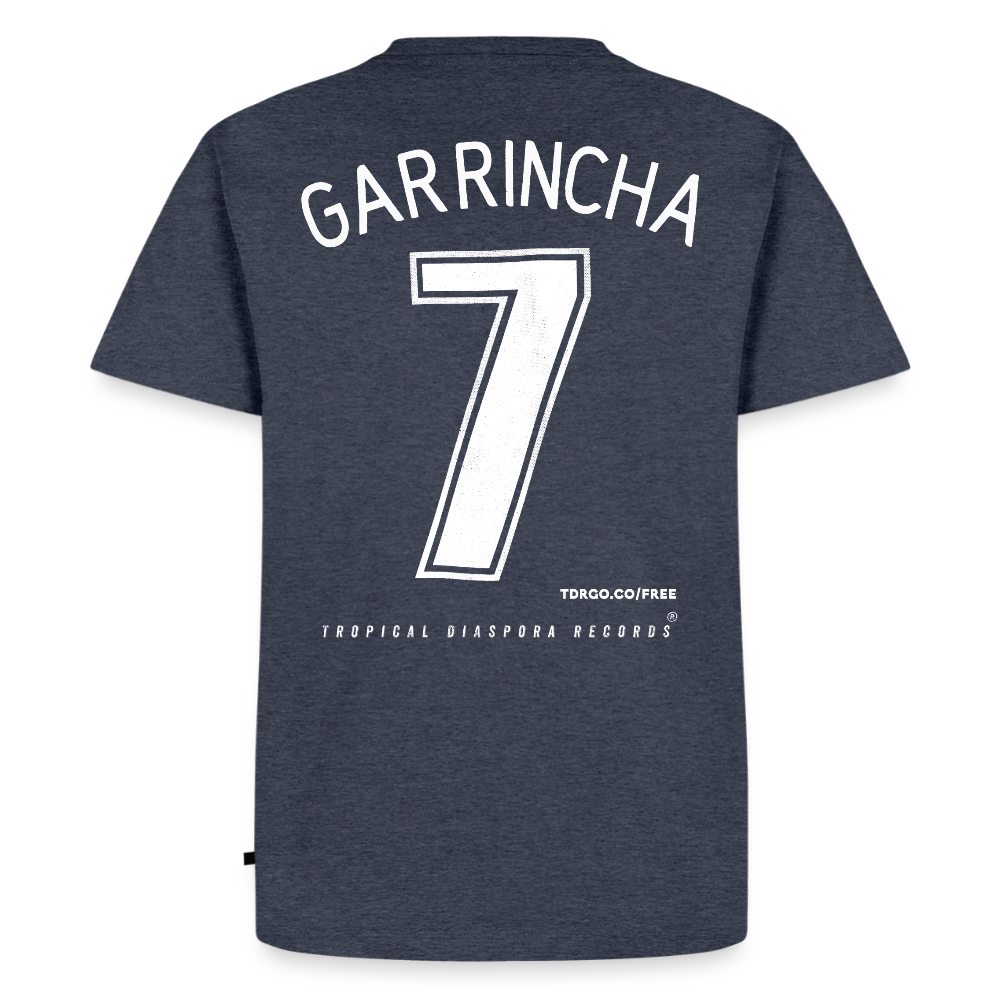 Tropical Diaspora Recrods - Garrincha #7 Jersey - heather denim