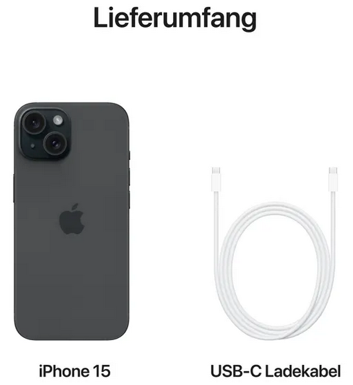 Apple iPhone 15 256 GB Black • (NO Simlock) • NEW