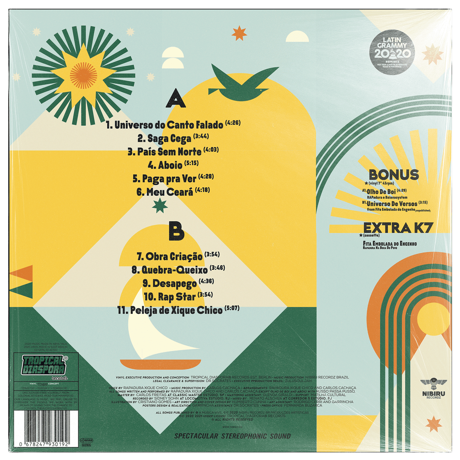 Universo do Canto Falado 12" LP + 7" Single + Tape Cassette + A1 Posters [Bundle]